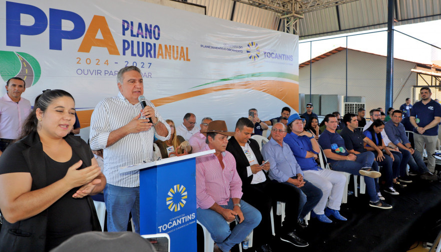 Governador em exercício, Laurez Moreira, destaca a importância da população na construção de um planejamento de Governo