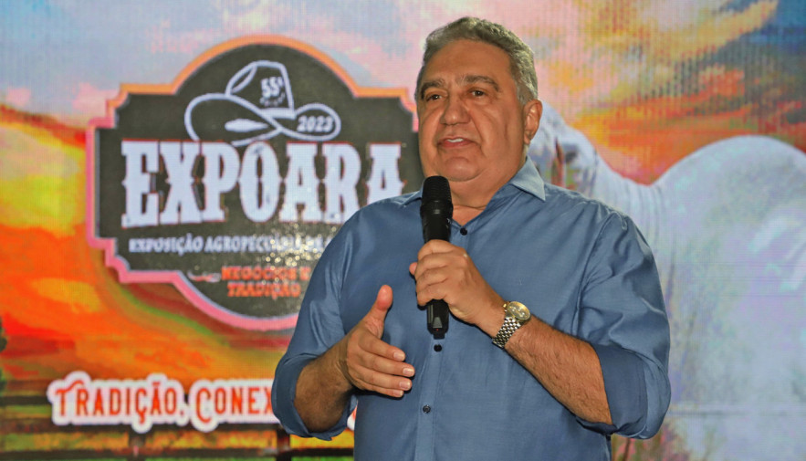 Governador em exercício Laurez Moreira destaca potencial do agronegócio no Tocantins durante abertura da Expoara 2023, em Araguaína