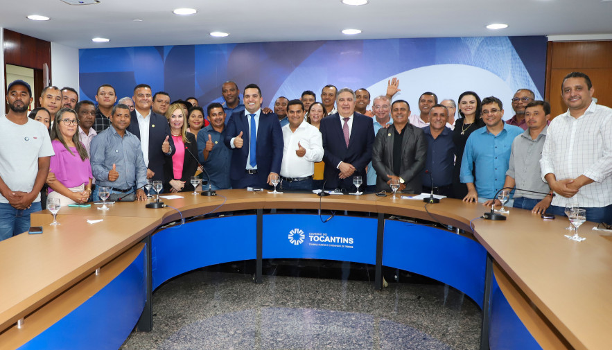 Governador em exercício, Laurez Moreira, recebe vereadores de Gurupi e discute demandas da cidade