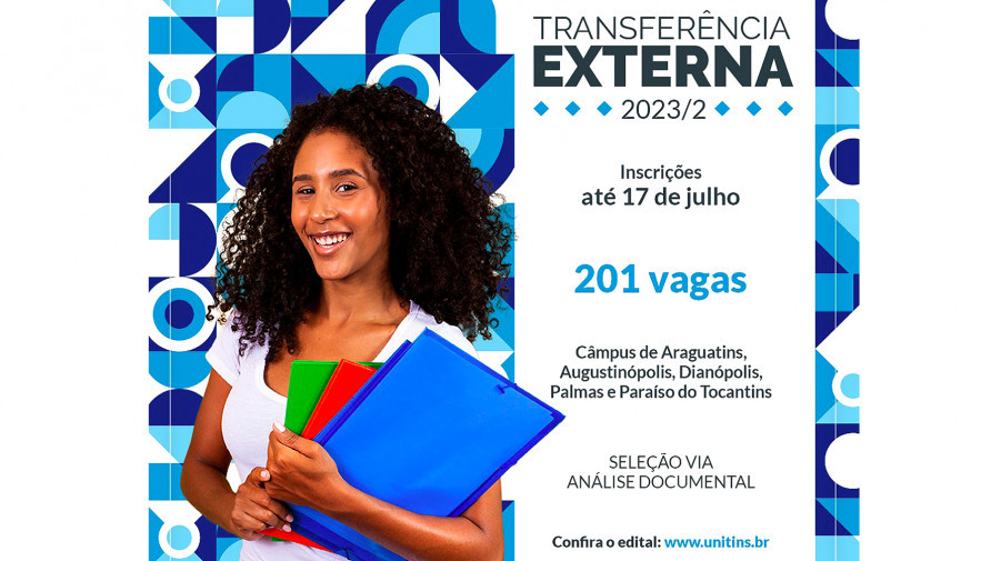 Unitins oferta 201 vagas em edital de transferência externa