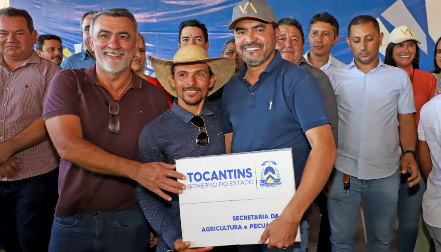 Governador Wanderlei Barbosa inicia na região do Bico do Papagaio a entrega de kits do programa Mesa Farta